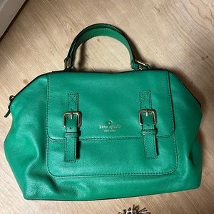 Green kate spade purse